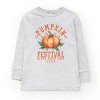 The Juniper Shop Pumpkin Festival Gourd Vibes Youth Long Sleeve Tee - L - Heather Grey - 2 of 4