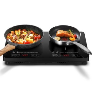 1800W Induction Cooktop with Precise Temp Control (100°F–465°F), 5 Preset Modes, 10-Hour Timer & Child Safety Lock - 1 of 4