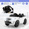 Costway 12V Kids Ride On Car Licensed Land Rover Electric Vehicle w/ Remote Control White\Black\Pink - 3 of 4
