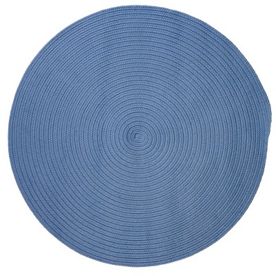 Colonial Mills Boca Raton - Blue Ice 6 Ft round Round Rug Indoor/Outdoor 100% Polypropylene