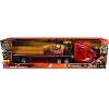 Kenworth T680 Truck Red and Flatbed Trailer with Forklift and Hay Load "Long Haul Trucker" Series 1/32 Die Cast Model by New Ray - 3 of 3