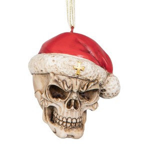 Design Toscano Skelly Claus II Holiday Skeleton Ornament - 1 of 4