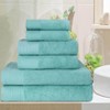 Premium Cotton Herringbone Medium Weight Bathroom Towel Set by Blue Nile Mills - 2 of 4