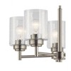 Winslow 19.75" 5 Light Chandelier with Clear Seeded Glass in Brushed Nickel - 2 of 4