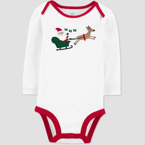Baby Santa Reindeer Bodysuit - Just One You® made by carter's White - image 1 of 2