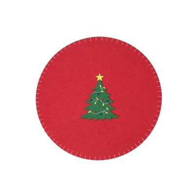 C&F Home Felt Christmas Tree Round Placemat