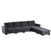 6-Piece U-shape Large Sectional Sofa with Removable Ottomans for Living Room, Indoor Furniture - Maison Boucle - 3 of 4