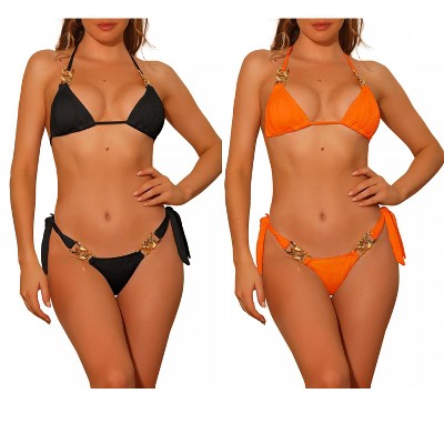 black, orange