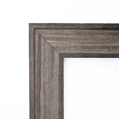 Rustic Weathered Blue-Grey Wood Wall Picture Frame