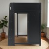 Mshliw Wood Gaming Loft Bed with Built-in Desk, Wardrobe, Drawer, LED Lights, Guardrails and Ladder - 2 of 4