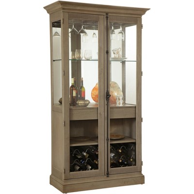 Howard Miller 690043 Howard Miller Socialize Iii Wine Cabinet 690043 Aged Grey