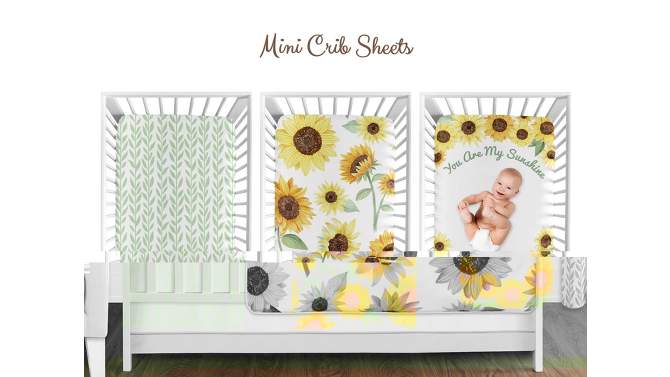 5pc Sweet Jojo Designs Sunflower Toddler Kids&#39; Bedding Set - Sweet Dojo Design, 2 of 7, play video