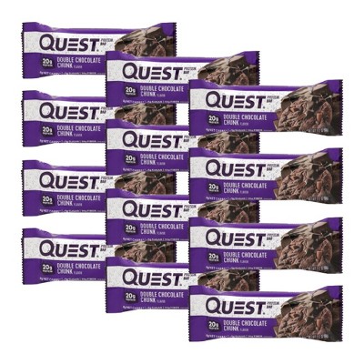 Quest Double Chocolate Chunk Protein Bar - 12 bars, 2.12 oz
