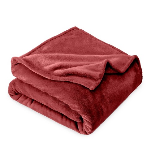 Rosewood Microplush King Fleece Blanket By Bare Home Target