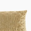 FONTOI 20"*15" Oblong Bed Pillow with Embrodiery&Hand Beaded, Decor Pillows with 1/4" Corded Piping, Gold, 22"*5"*15" - 4 of 4