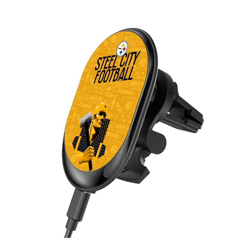 Keyscaper NFL 2024 Illustrated Limited Edition 15-Watt Wireless Mag Car Charger, 1 of 3