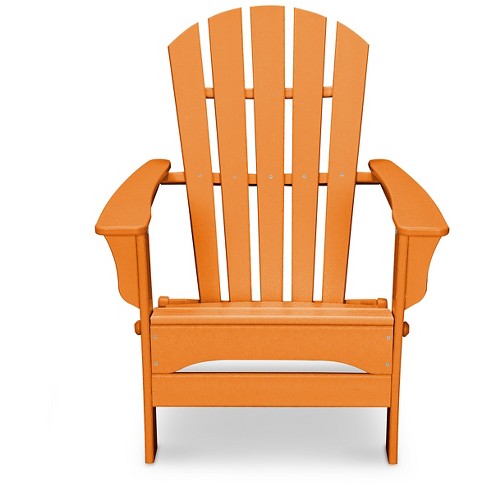 Polywood St Croix Orange Patio Adirondack Chair Exclusively At Target Target