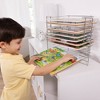 Melissa & Doug Deluxe Metal Wire Puzzle Storage Rack for 12 Small and Large Puzzles - 2 of 4