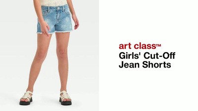 Girls Cut off Jean Shorts Art Class Target