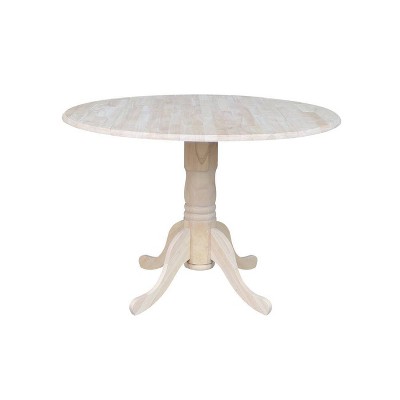 42 Mason Round Dual Dining Table, 42 Inch Round Pedestal Dining Table With Leaf