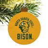 North Dakota State Bison Secondary Wood Christmas Tree Holiday Ornament - 2 of 4
