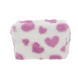 Unique Bargains Heart Drawstring Makeup Bag 1 Pc - 1 of 4