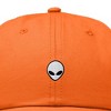 Dalix Lil Alien Embroidered Cotton Cap Outdoor Space Nature Dad Hat Mens - 2 of 4