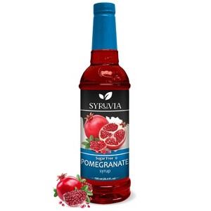 Syruvia Sugar Free Pomegranate Syrup - 25.4 fl oz. Premium Flavoring Syrup For Coffee - 1 of 4