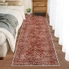 Washable Runner Rug 2x6 Runner Modern Non Slip Kitchen Rugs Geometric - 2 of 4