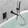 Cobbe Bathtub Shower Faucet Set with Handheld Shower Bathtub Faucet and 59-Inch Hose Single Handle Wall Mounted Shower System Matte Black - 4 of 4