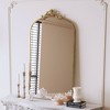 Sapphtopaz Retro Full Length Mirror with Metal Frame Oversized Wall Mirror with Arched Design Leaning Dressing Mirror for Bedroom,Entryway - 3 of 4