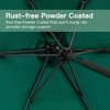 LOVMOR 7.5ft * 7.5ft Patio Umbrella with Crank and Push Button Tilt,Red - 3 of 4