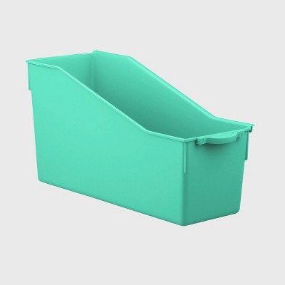 4ct Connected Folder Storage Bin Teal - Bullseye's Playground™