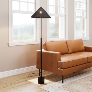 Zuo Modern Cardo Floor Lamp – Bronze, 64.6" H, Industrial-Modern Design, Dimmable with Rotary Switch - 1 of 4