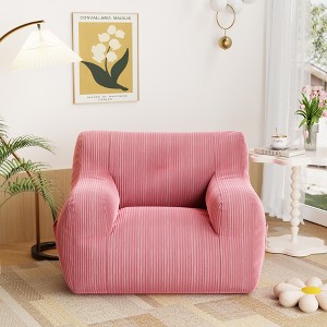 JOYRACER Bean Bag Chair Sofa, Big Comfy Chair For Bedroom Living Room, Bean Bag Lazy Chair For Adults With Pocket Armrests For Gaming & Reading - 1 of 4