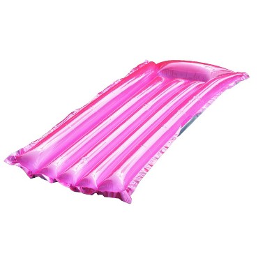 Swim Central 72-Inch Inflatable Pink Water Sports and Reflective Suntanner Pool Air Mattress Float