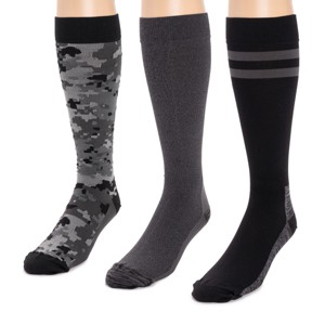 MUK LUKS Mens 3 Pack Nylon Compression Knee-High Socks - 1 of 2