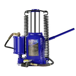 Pneumatic Air Hydraulic Bottle Jack Heavy Duty Air Hydraulic Car Jack with Manual Hand Pump Low Profile Air Jack for Auto Trucks Repair Farm blue - 1 of 4