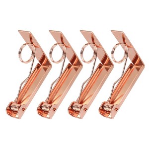 Unique Bargains Stainless Steel Windproof Anti-Rust Tablecloth Clips 2.87" x 2.36" - 1 of 4