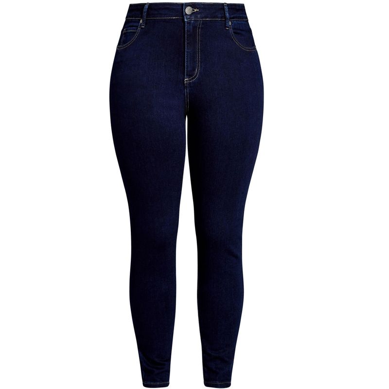 Women's Plus Size Exemplar Jean - ink blue | CITY CHIC, 5 of 7
