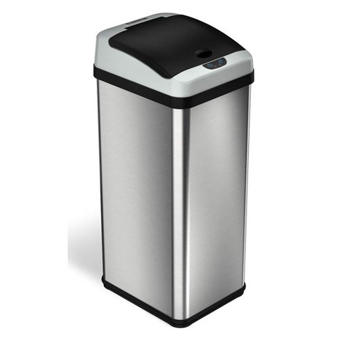 stainless steel kitchen trash can