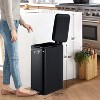 13.2 Gal Slim Stainless Steel Kitchen Trash Can, Fingerprint Resistant Step-On Lid with Removable Inner Bucket, Soft Close Design for Narrow Spaces - 2 of 4