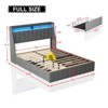 NicBex Full/Queen Size Wood Platform Bed with LED and 4 Drawers for Adults/Boys/Girls - 3 of 4