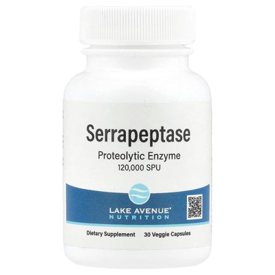 Serrapeptase by Lake Avenue Nutrition - Proteolytic Enzyme Supplement - Promotes Healthy Sinuses - Vegetarian Friendly - Gluten Free, Non-GMO -