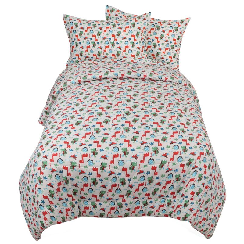PiccoCasa Microfiber Kids Comforter Set Match 2 Pillow Covers Multicolor Full/Queen 3 Pcs, 5 of 6