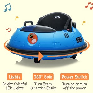 12V Ride On Bumper Car for Toddlers Electric Kids Ride On Toy Bumping Car with Remote Control, 360° Spin - 1 of 4