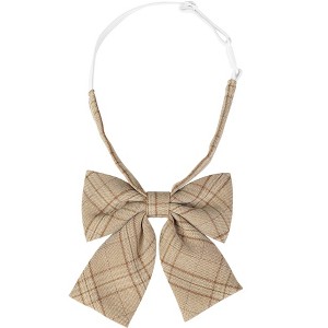 INSPIRE CHIC Women's Pre-tied Colorful Plaid Elastic Strap Party Costume Bow Ties - 1 of 4