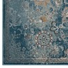 Modway Cynara Distressed Floral PersianMedallion 5x8 Area Rug - Silver Blue, Teal and Beige,  Gripping Rubber Underside ,  Medallion Area Rug - 2 of 4