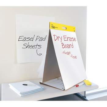 Post-it Self-Stick Easel Pad and Dry Erase Board, 20 x 23 Inches, Unruled, 20 Sheets