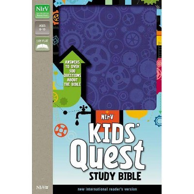 Kids' Quest Study Bible-NIRV - by  Zondervan (Leather Bound)